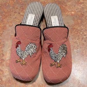 Amy Jo Gladstone Rooster Mules RARE